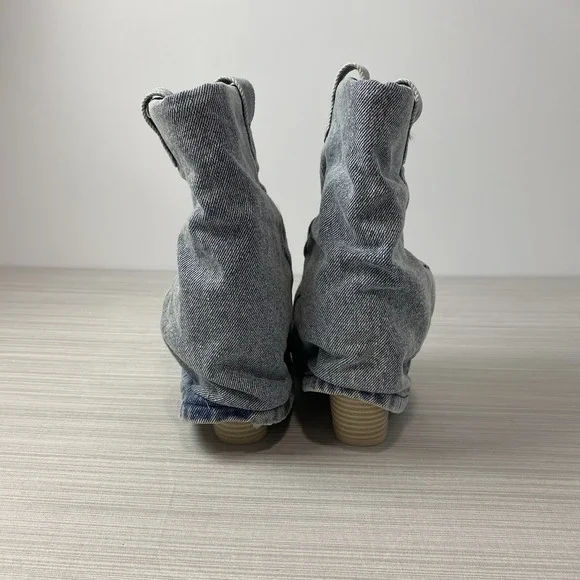 Steve Madden Womens Layne Ivory Cowboy, Western Booties 6.5 Medium‎ - Picture 5 of 10